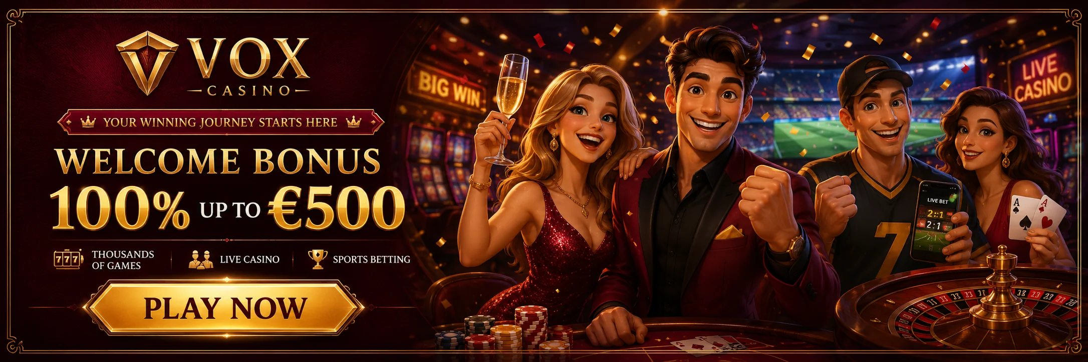 Casino Vox LV banneris